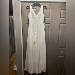 Wedding dress. NWT. Ivory with pockets. Corset back.